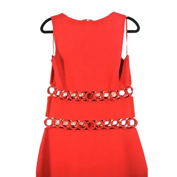 NEW, Cult Gaia RIVER KNIT DRESS in Merlot Red Size XL #LD098 - Picture 8 of 13